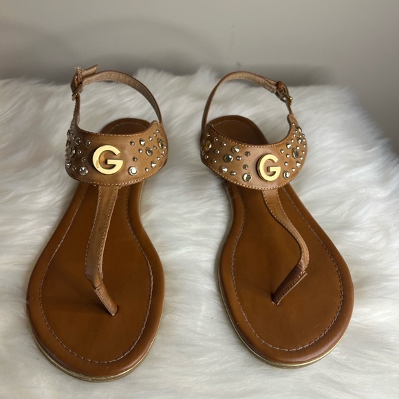 Guess Dime Natural Sandal - Picture 1 of 6